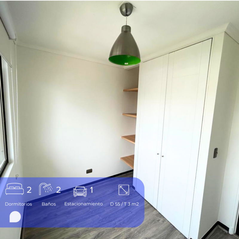 Bello Departamento 2D+2B+Terraza+Est+ Bod