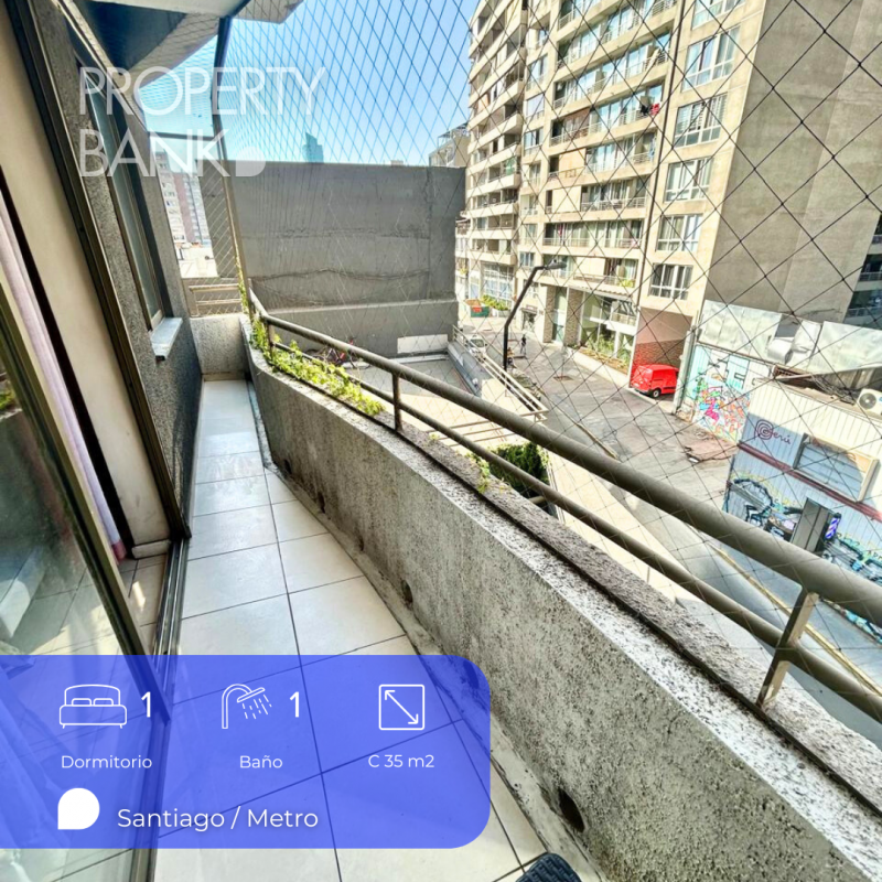 Departamento 1D+1B+Terraza Oriente