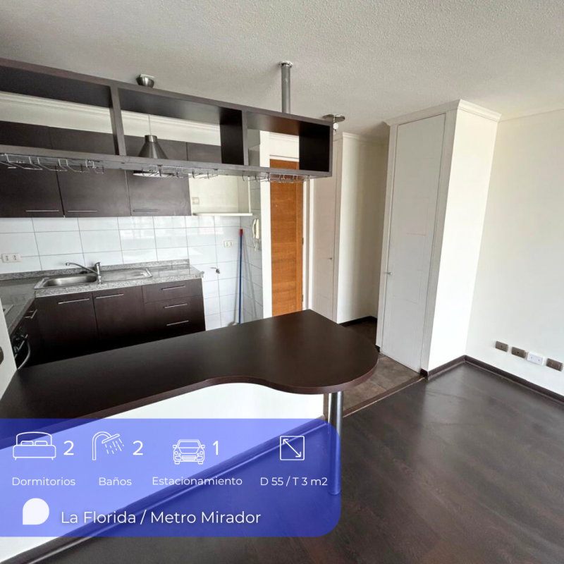 Bello Departamento 2D+2B+Terraza+Est+ Bod