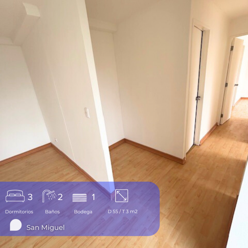 Departamento 3D-2B en Lo Mejor de San Miguel