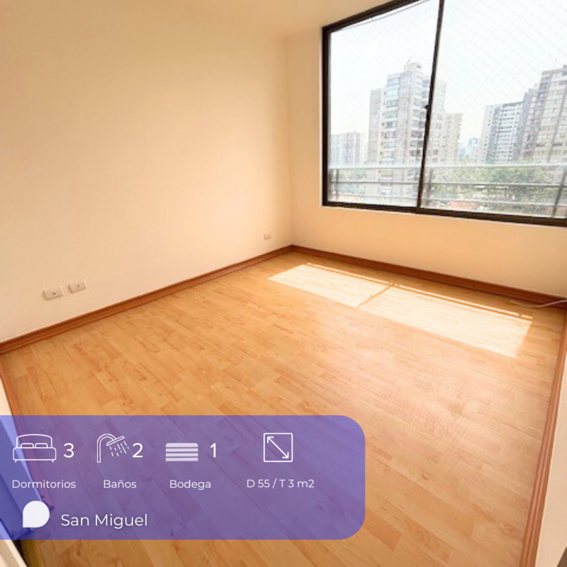 Departamento 3D-2B en Lo Mejor de San Miguel