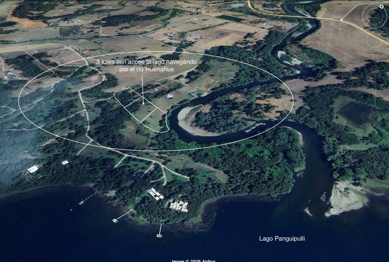 Fotografía de 3 Parcelas Acceso Lago Panguipulli A Través Río Huenahue