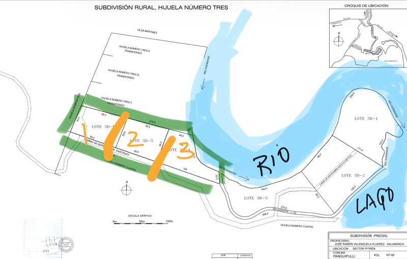 3 Parcelas Acceso Lago Panguipulli A Través Río Huenahue