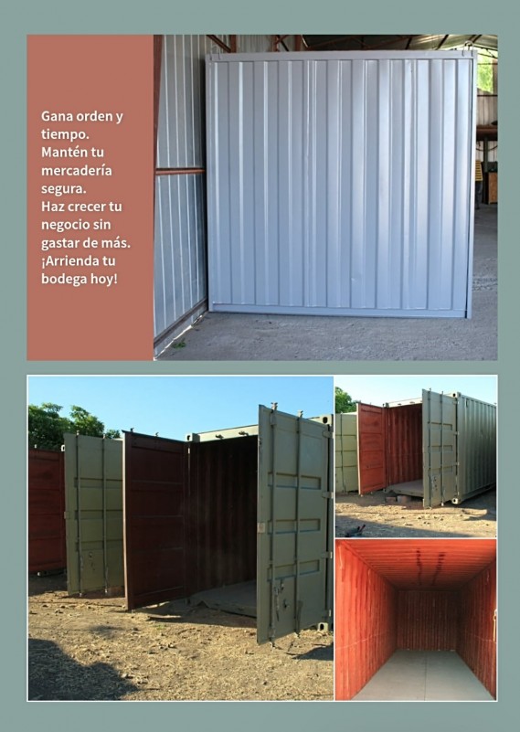 Arriendo Container y Bodegas 15 y 10 M2