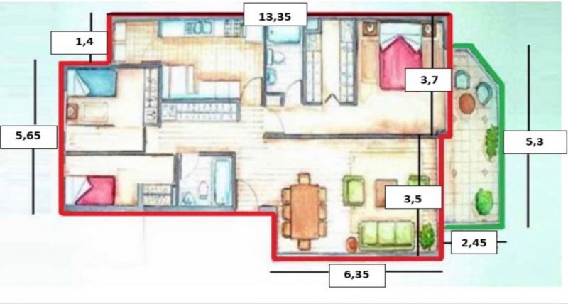 Se Vende Hermoso Departamento en Huechuraba en Pedro Fontova
