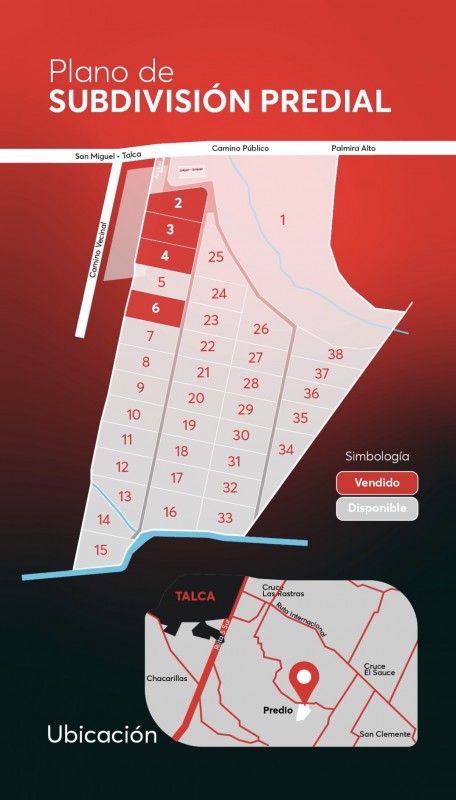 Venta Exclusivo Proyecto Parcelas Bella Vista de Palmira Ii