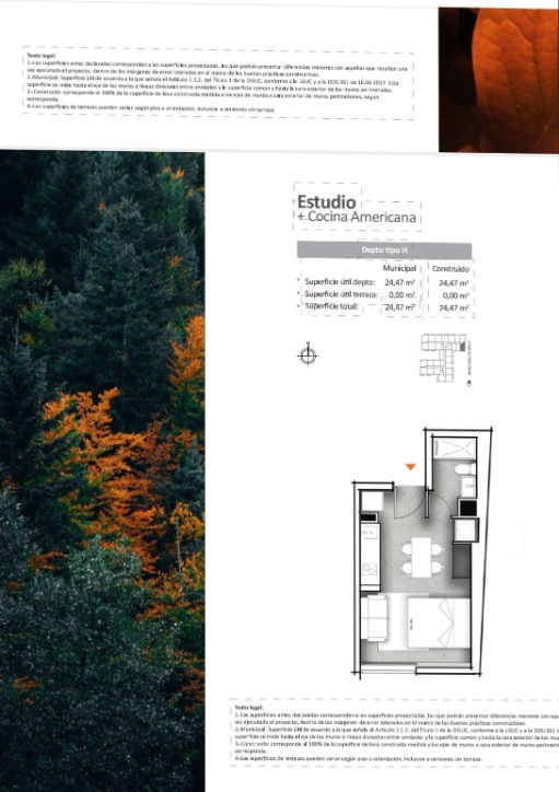 Departamento en Venta 1D 1B 1Est en Quinta Normal