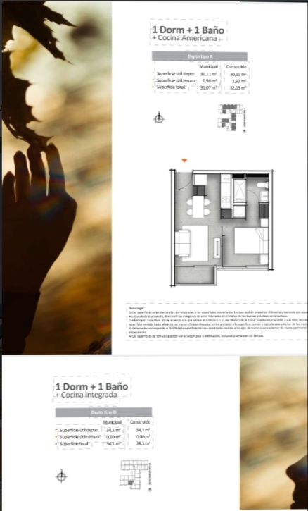 Departamento en Venta 1D 1B 1Est en Quinta Normal