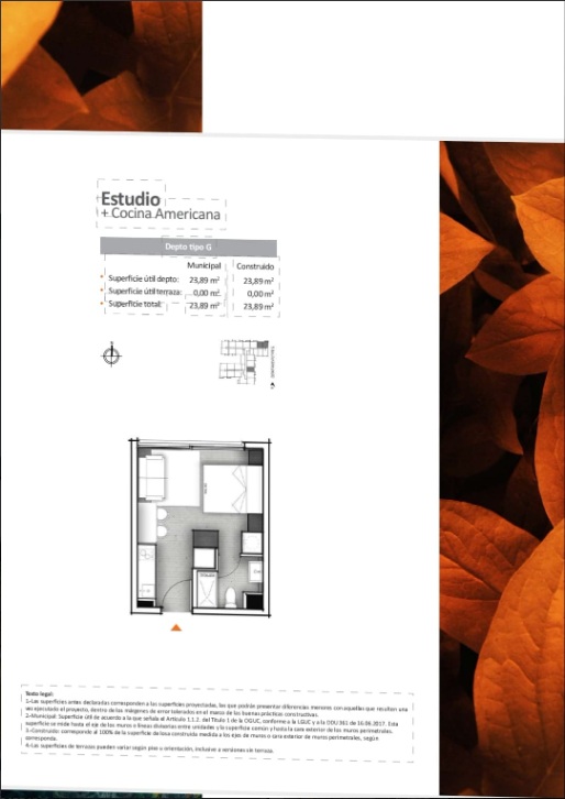 Departamento en Venta 1D 1B 1Est en Quinta Normal