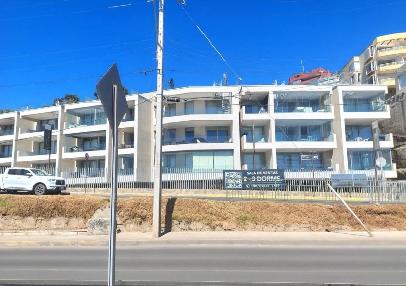 Arriendo Departamento Estudio Concon , Vista A la Bahia