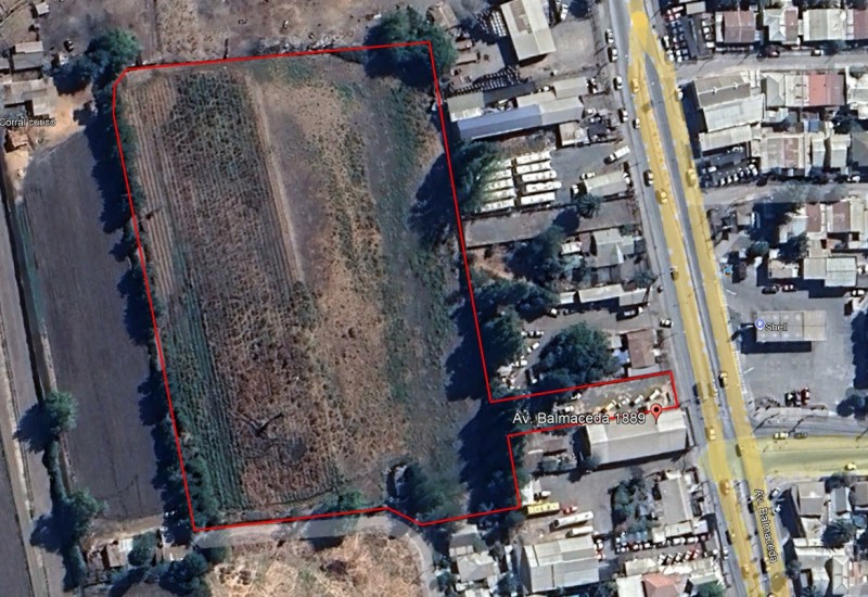 Se Arrienda Terreno en Avenida Balmaceda, Curicó