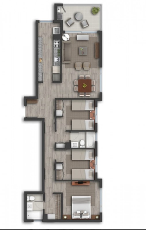 Departamento Edificio Espacio Talca