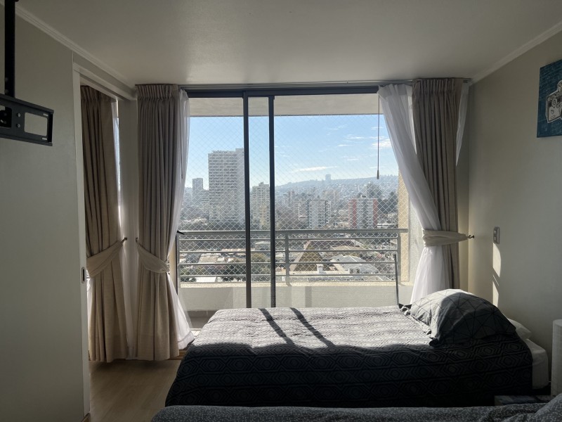 Departamento Amoblado Estilo Mariposa en el Centro de Viña