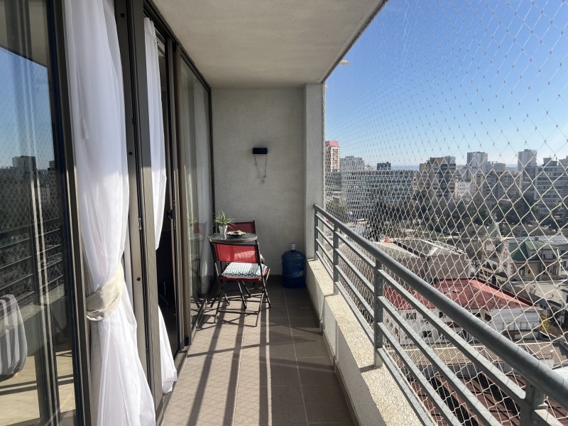 Departamento Amoblado Estilo Mariposa en el Centro de Viña
