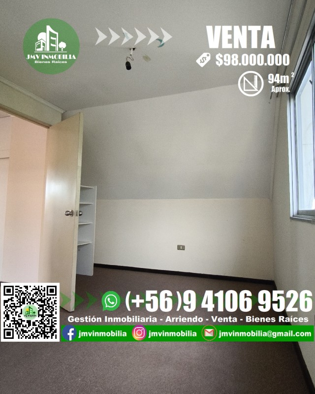 Vendo Casa Villa Doña Rosa de 3D y 2B Con Patio. Chillán