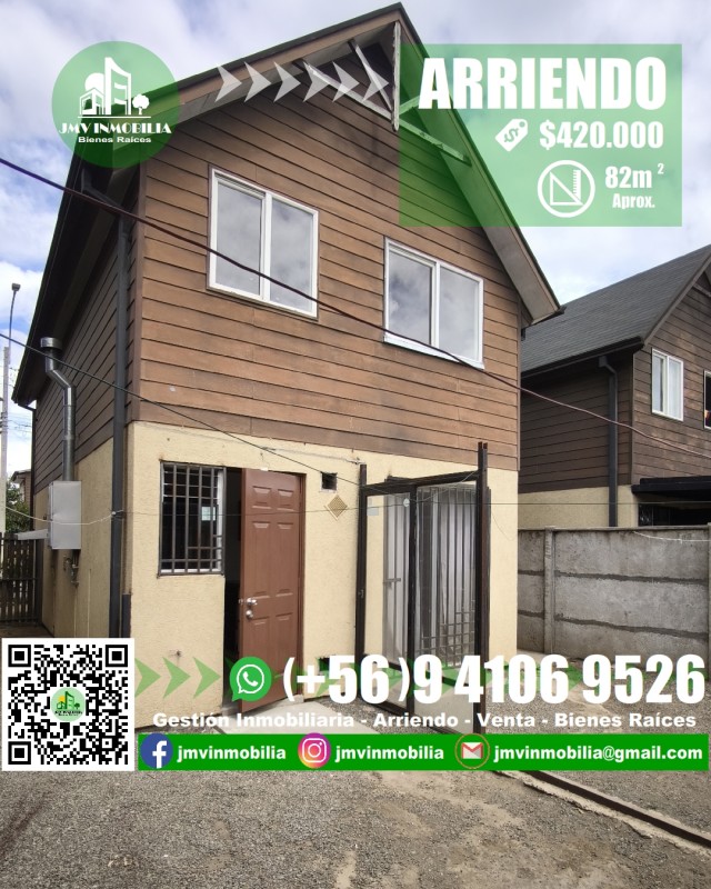 Arriendo Casa 3D y 2B Con Estacionamiento. Chillán