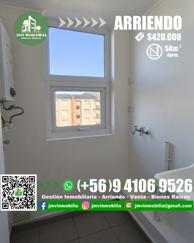 Arriendo Depto. 2D y 1B Con Estacionamiento. Chillán