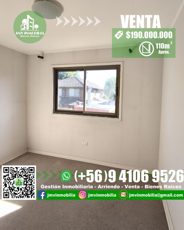 Vendo Casa Barrio Toledo 4D, 4B Con Estacionamiento. Chillán