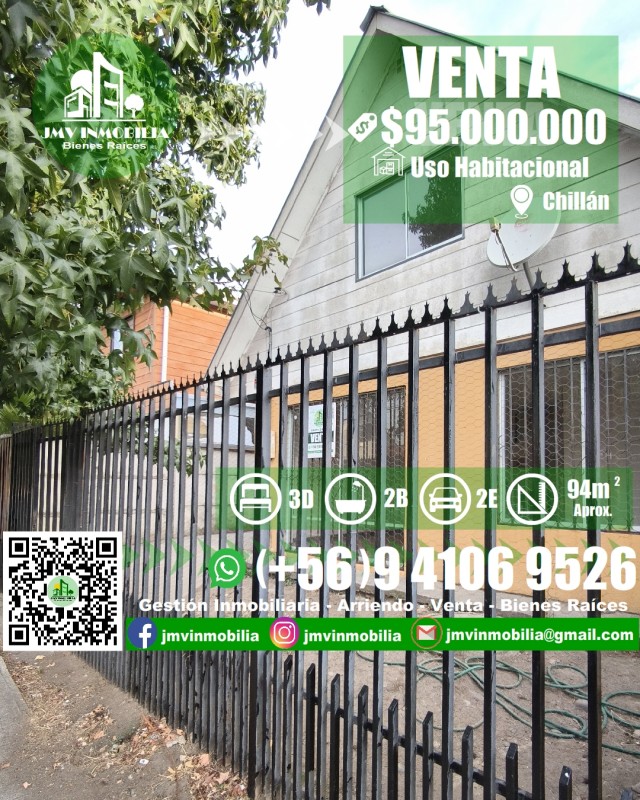 Fotografía de Vendo Casa Villa Doña Rosa de 3D y 2B Con Patio. Chillán