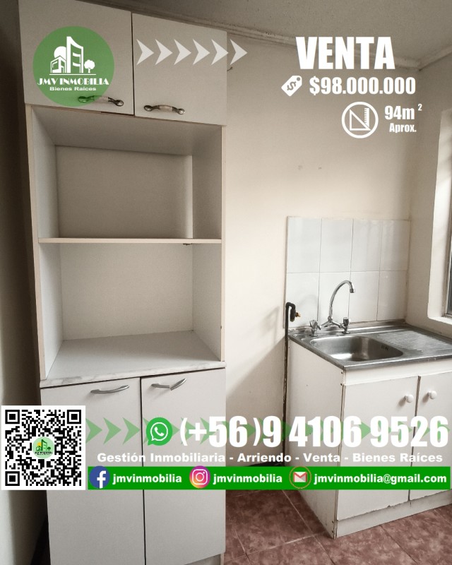 Vendo Casa Villa Doña Rosa de 3D y 2B Con Patio. Chillán