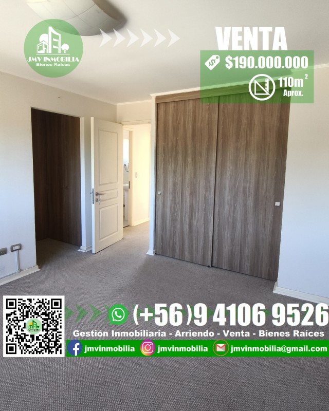 Vendo Casa Barrio Toledo 4D, 4B Con Estacionamiento. Chillán