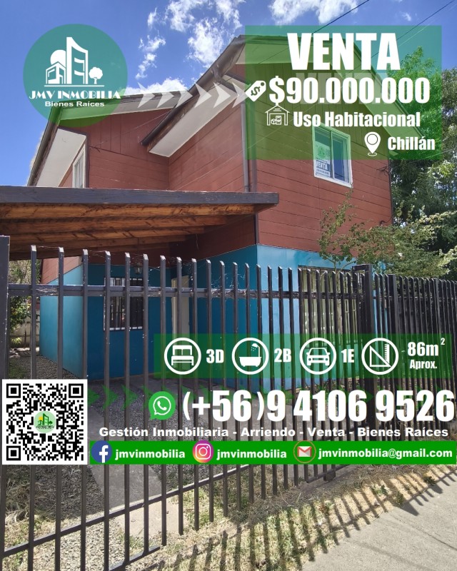 Fotografía de Vendo Casa las Violetas 3D, 2B y Estacionamiento. Chillán