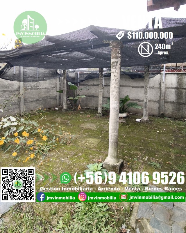 Vendo Casa Villa Magisterio 5D, 1B Estacionamiento. Chillán