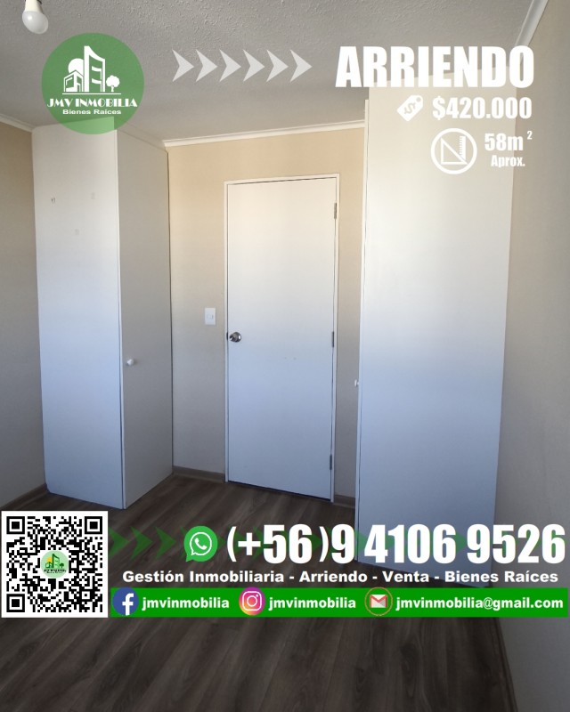 Arriendo Depto. 2D y 1B Con Estacionamiento. Chillán