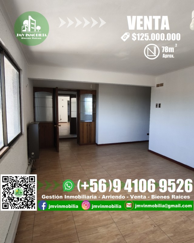 Vendo Depto. 3D y 2B Con 2 Estacionamientos. Chillán