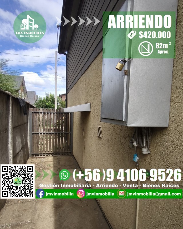 Arriendo Casa 3D y 2B Con Estacionamiento. Chillán