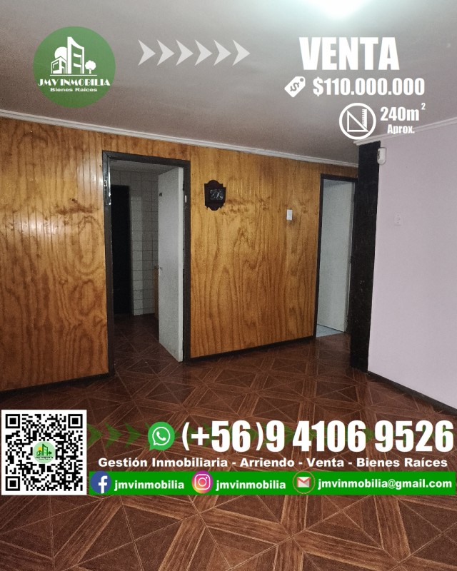 Vendo Casa Villa Magisterio 5D, 1B Estacionamiento. Chillán