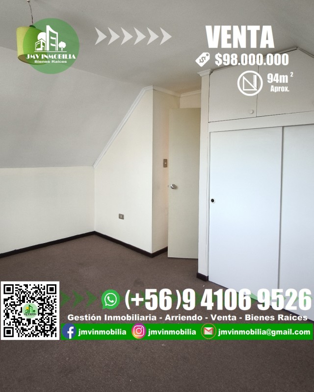 Vendo Casa Villa Doña Rosa de 3D y 2B Con Patio. Chillán