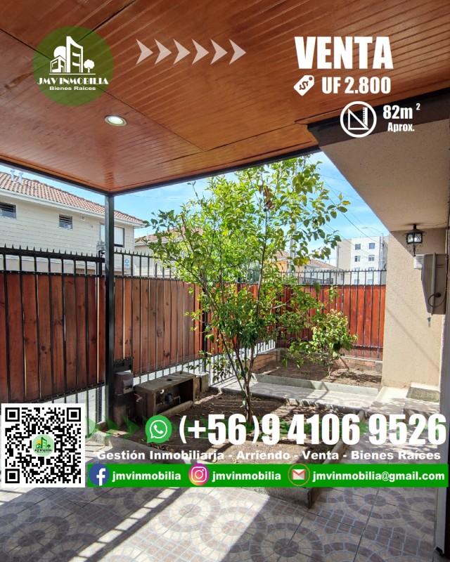 Vendo Casa Parque Lantaño 3D y 2B, Estacionamiento. Chillán