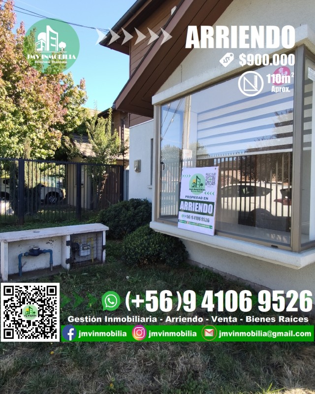 Arriendo Casa 4D y 4B en Esquina. Chillán