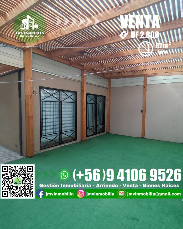 Vendo Casa Parque Lantaño 3D y 2B, Estacionamiento. Chillán
