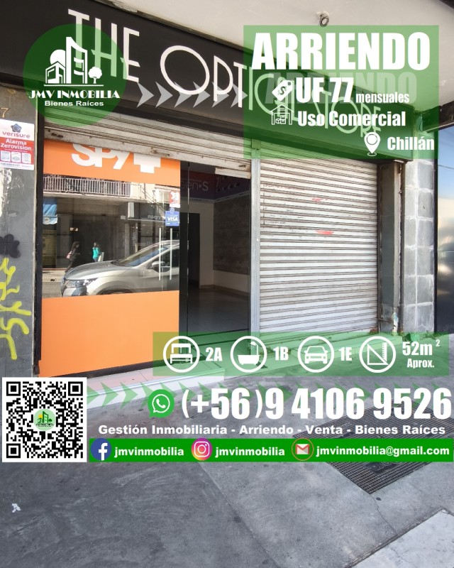 Fotografía de Arriendo Local Comercial Céntrico en Chillán.