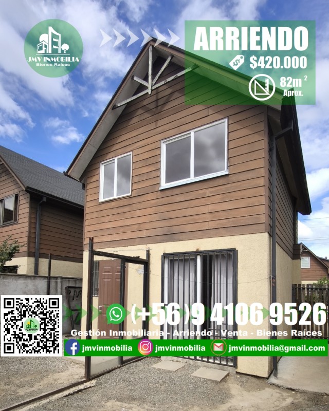 Arriendo Casa 3D y 2B Con Estacionamiento. Chillán