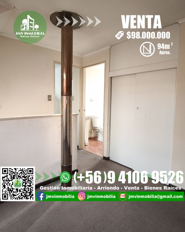 Vendo Casa Villa Doña Rosa de 3D y 2B Con Patio. Chillán