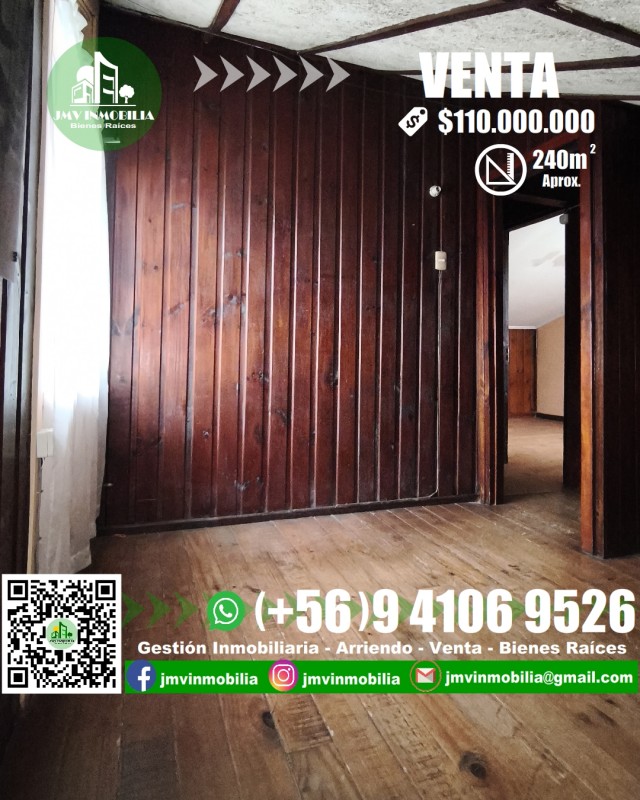Vendo Casa Villa Magisterio 5D, 1B Estacionamiento. Chillán