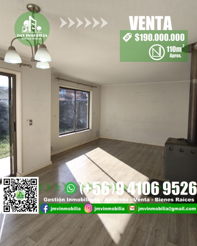 Vendo Casa Barrio Toledo 4D, 4B Con Estacionamiento. Chillán