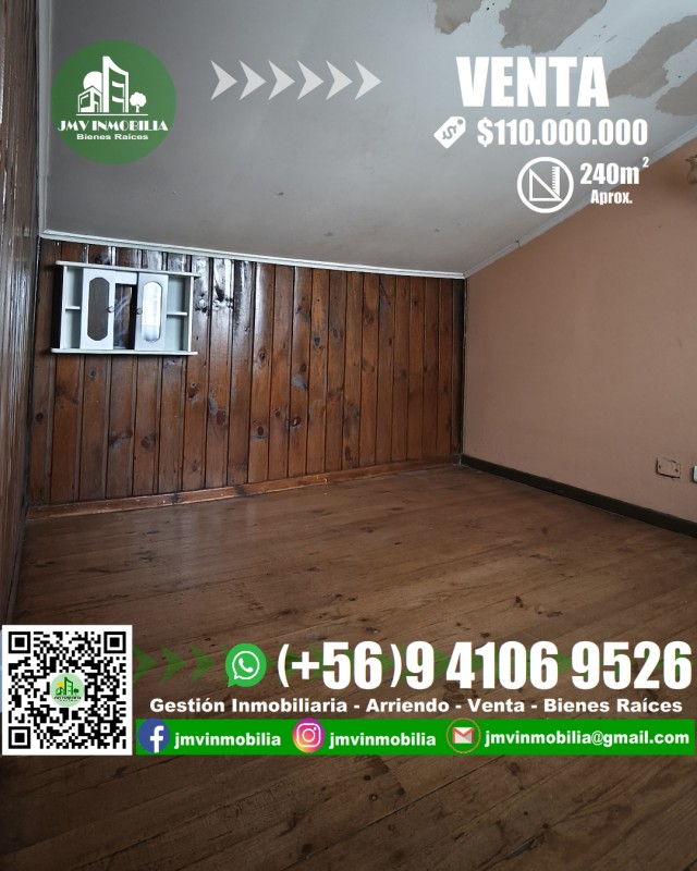 Vendo Casa Villa Magisterio 5D, 1B Estacionamiento. Chillán