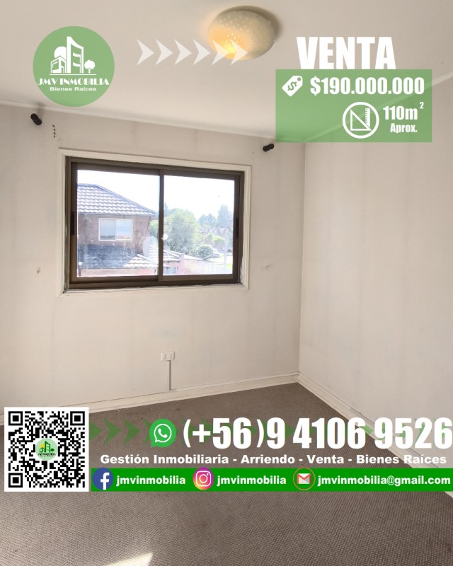 Vendo Casa Barrio Toledo 4D, 4B Con Estacionamiento. Chillán