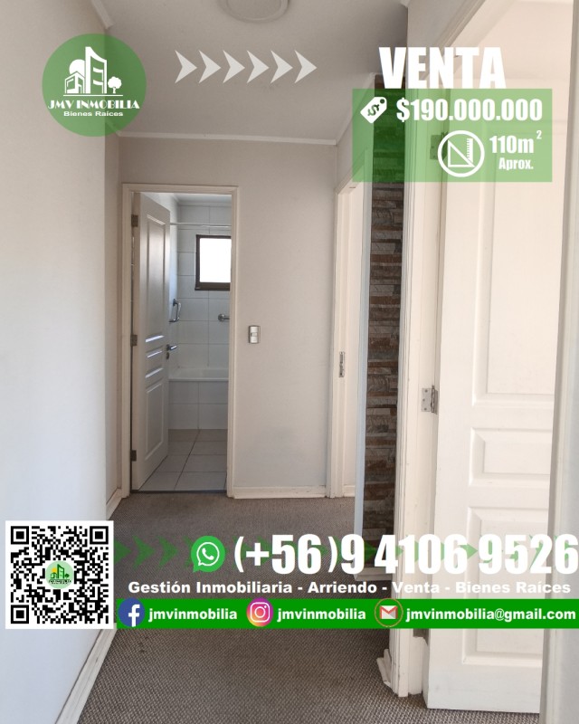 Vendo Casa Barrio Toledo 4D, 4B Con Estacionamiento. Chillán