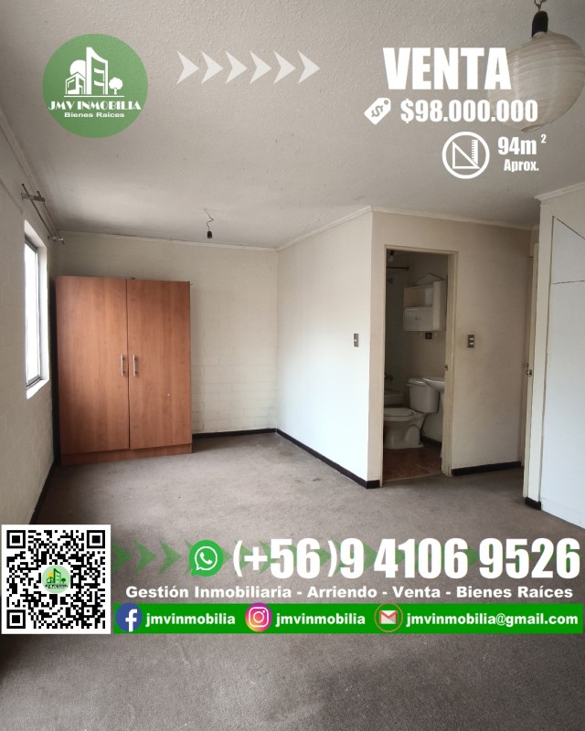 Vendo Casa Villa Doña Rosa de 3D y 2B Con Patio. Chillán