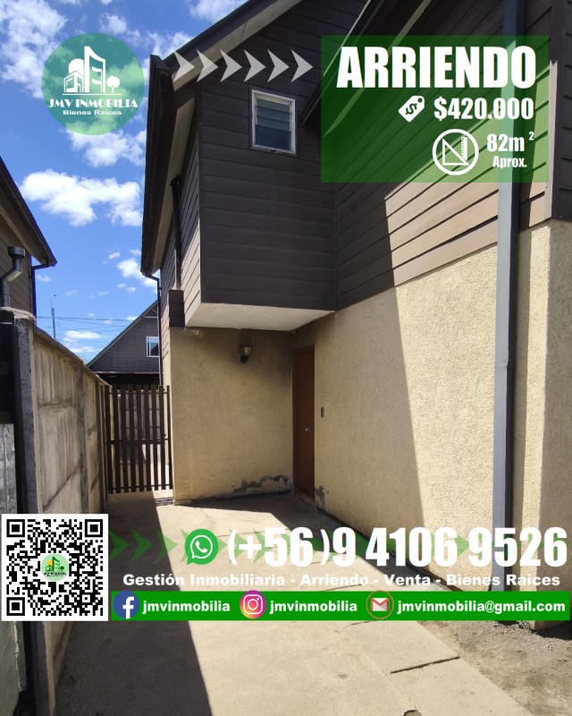 Arriendo Casa 3D y 2B Con Estacionamiento. Chillán