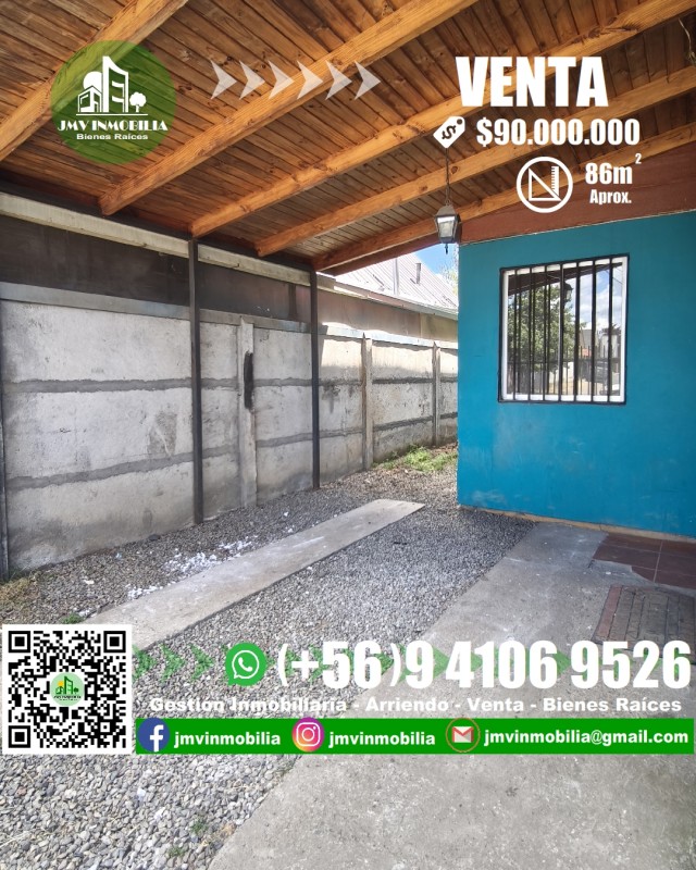 Vendo Casa las Violetas 3D, 2B y Estacionamiento. Chillán