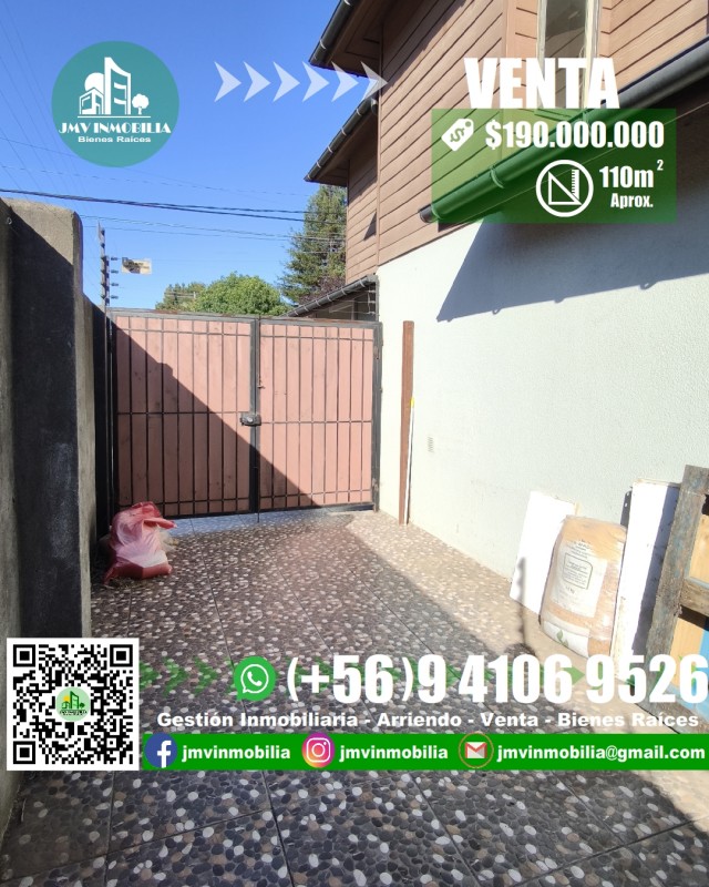Vendo Casa Barrio Toledo 4D, 4B Con Estacionamiento. Chillán