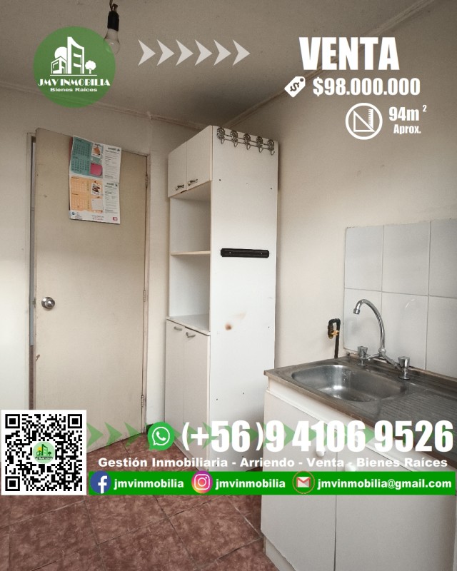 Vendo Casa Villa Doña Rosa de 3D y 2B Con Patio. Chillán
