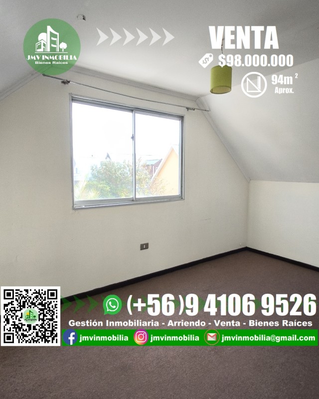 Vendo Casa Villa Doña Rosa de 3D y 2B Con Patio. Chillán