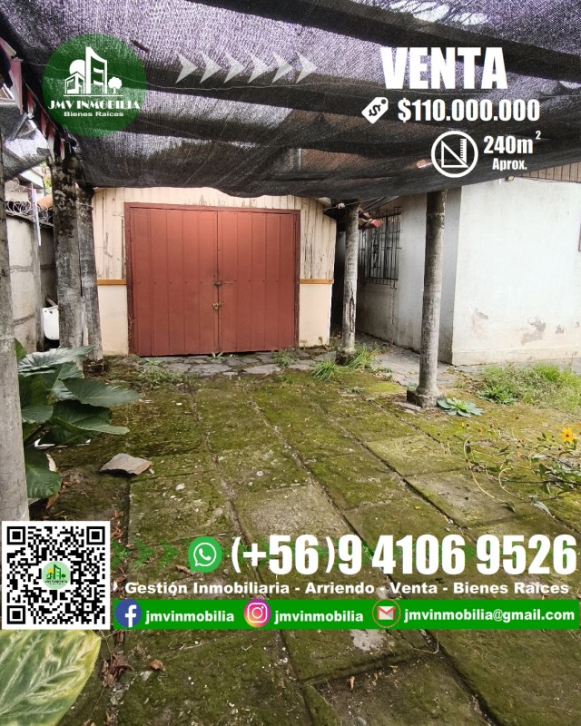 Vendo Casa Villa Magisterio 5D, 1B Estacionamiento. Chillán